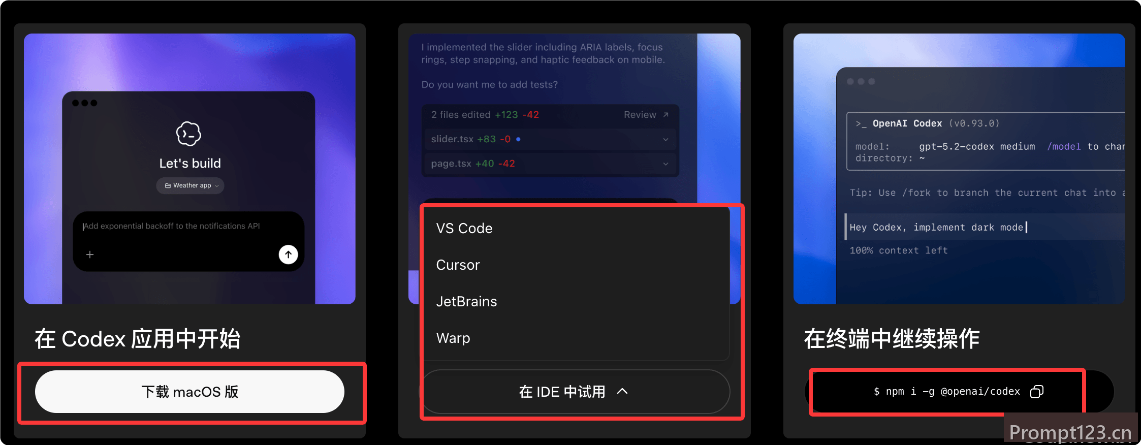 Codex 桌面应用